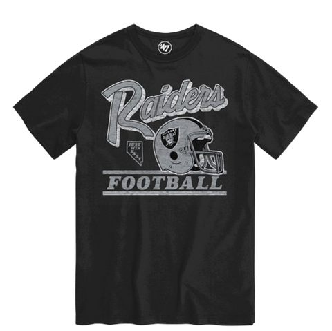 Las Vegas Raiders Vintage Logo Helmet T-Shirt - Black