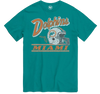 Miami Dolphins Vintage Logo Helmet T-Shirt - Teal