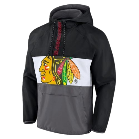 Chicago Blackhawks Fanatics Half-Zip Hoodie Jacket