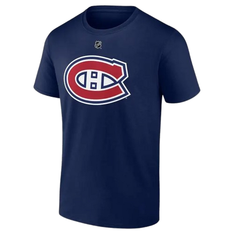 Montreal Canadiens Cole Caufield #22 Player Tee - Navy