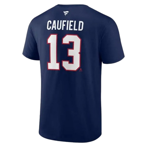 Montreal Canadiens Cole Caufield #22 Player Tee - Navy