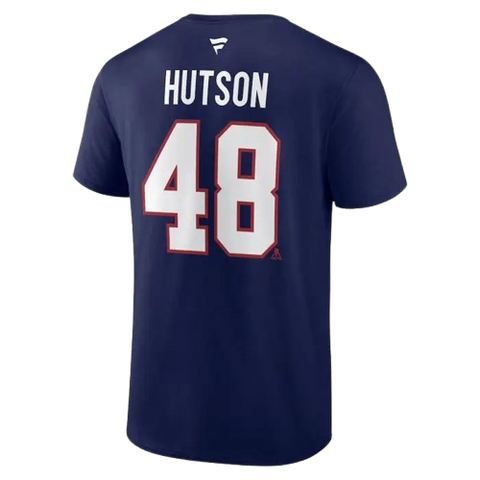 Montreal Canadiens Lane Hutson #48 Player Tee - Navy