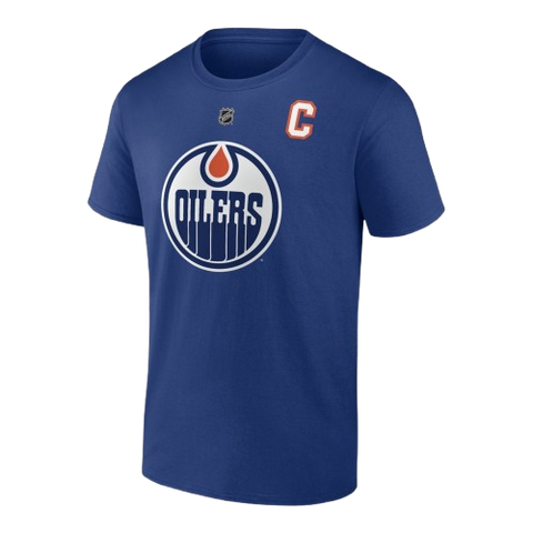 Edmonton Oilers Connor McDavid #97 Player Tee - Blue