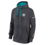 Miami Dolphins Nike Primetime Club Full-Zip Hoodie