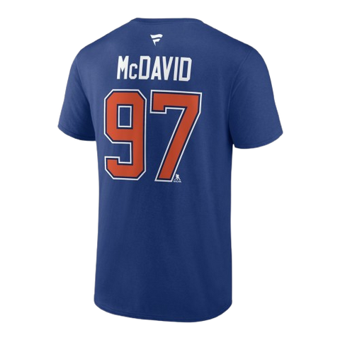 Edmonton Oilers Connor McDavid #97 Player Tee - Blue