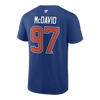 Edmonton Oilers Connor McDavid #97 Player Tee - Blue