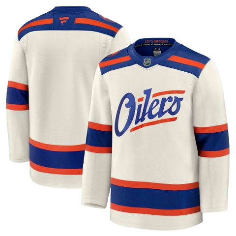 Edmonton Oilers Fanatics Premium Jersey Alternate - Cream