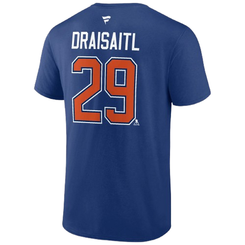 Edmonton Oilers Leon Draisaitl #29 Player Tee - Blue