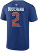 Edmonton Oilers Evan Bouchard #2 Player Tee - Blue