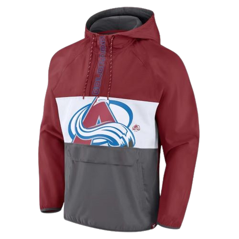 Colorado Avalanche Fanatics Half-Zip Hoodie Jacket