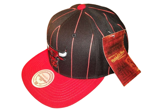 Chicago Bulls Mitchell & Ness Snapback - Pinstripe