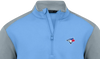 Toronto Blue Jays Bayou Insignia Quarter-Zip Pullover - Ice2/Pebble