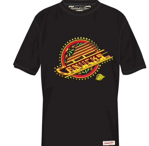 Vancouver Canucks Skate Logo Day of the Dead tee - Black