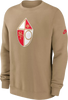 San Francisco 49ers Vintage Logo Nike Pullover Sweatshirt - Tan