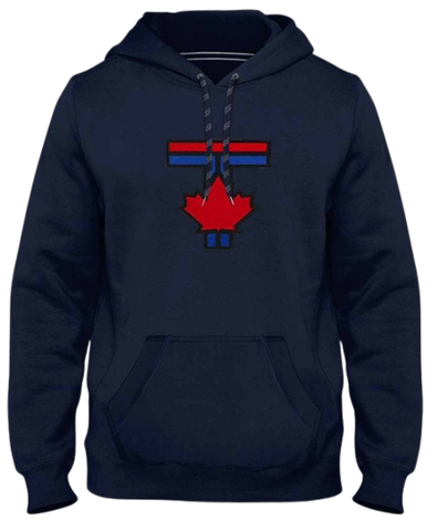 Toronto Blue Jays City Connect "T" Logo Twill Hoodie - Navy