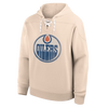 Edmonton Oilers Vintage Lace Hoodie - Cream