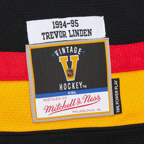 Vancouver Canucks Trevor Linden 1994/95 Mitchell & Ness Vintage Player Jersey - Black