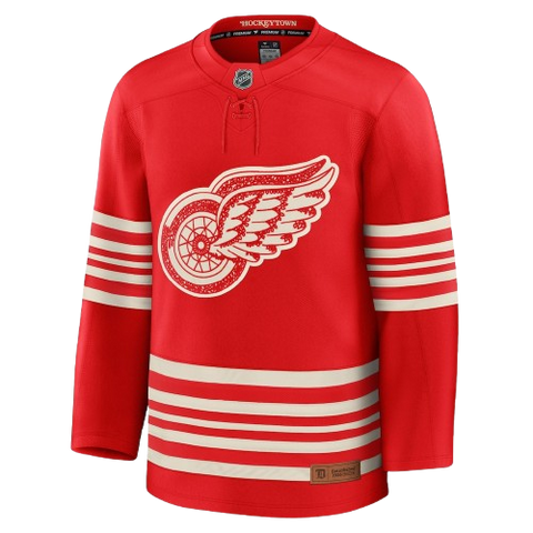 Detroit Red Wings Fanatics Premium Centennial Jersey Home - Red
