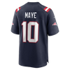 New England Patriots Drake Maye Nike Game Jersey Home - Navy