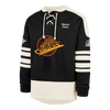 Vancouver Canucks Lace-Up Crewneck Sweatshirt Skate Logo