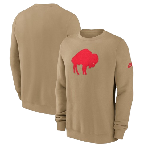 Buffalo Bills Nike Pullover Sweatshirt - Tan
