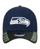 New Era Seattle Seahawks Visor Hit 39THIRTY Stretch Fit Hat - Navy
