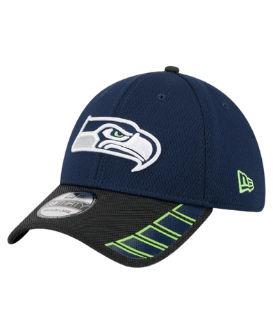 New Era Seattle Seahawks Visor Hit 39THIRTY Stretch Fit Hat - Navy