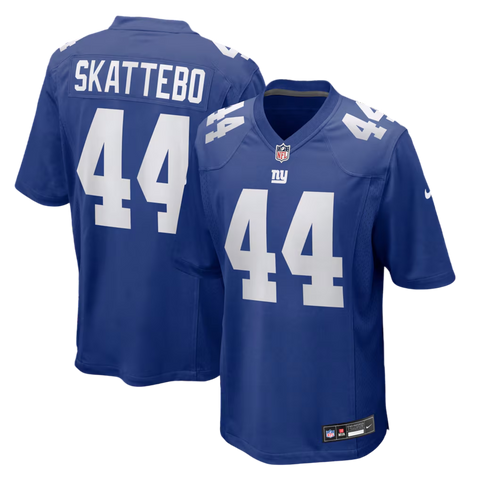 New York Giants Cam Skattebo Nike Game Jersey Home - Blue