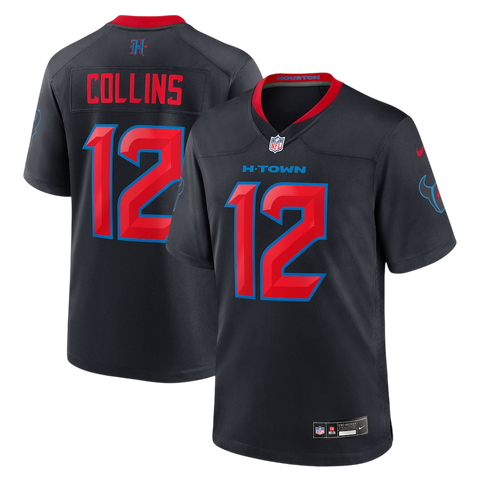 Nico Collins Houston Texans Alternate 2.0 Nike Game Jersey - Midnight Navy