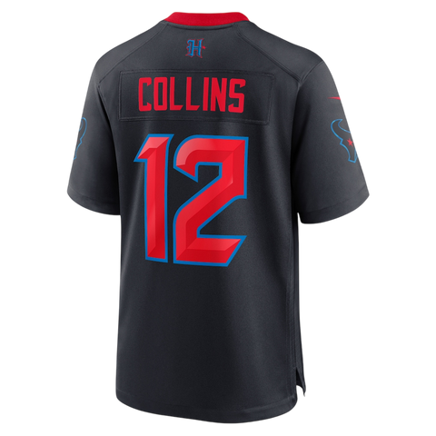 Nico Collins Houston Texans Alternate 2.0 Nike Game Jersey - Midnight Navy