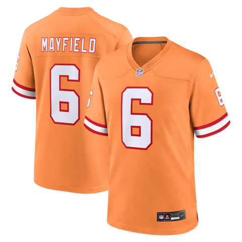 Baker Mayfield Tampa Bay Buccaneers Throwback Game Jersey - Creamsicle