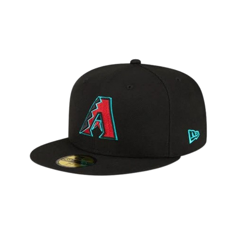 Arizona Diamondbacks New Era 59FIFTY Pro Fit Hat - Black and Teal