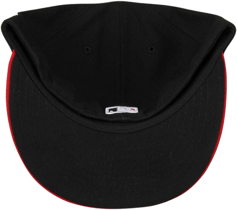 Cincinnati Reds New Era 59FIFTY Pro Fit Hat - Black & Red