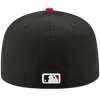 Cincinnati Reds New Era 59FIFTY Pro Fit Hat - Black & Red