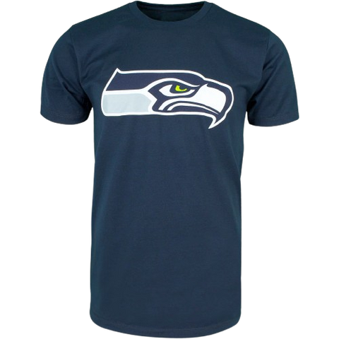 Seattle Seahawks '47 Basic Biggie Logo Tee Shirt - Navy
