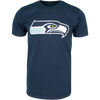 Seattle Seahawks '47 Basic Biggie Logo Tee Shirt - Navy