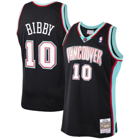 Mitchell & Ness Vintage Vancouver Grizzlies Black Mike Bibby Jersey ('00-01)