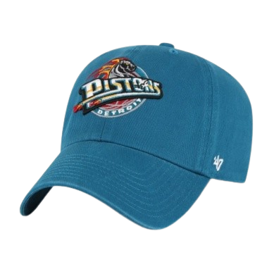 Detroit Pistons Vintage Logo '47 Brand Clean Up - Teal