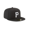 Pittsburgh Pirates New Era 59FIFTY Pro Fit Hat - Black & White