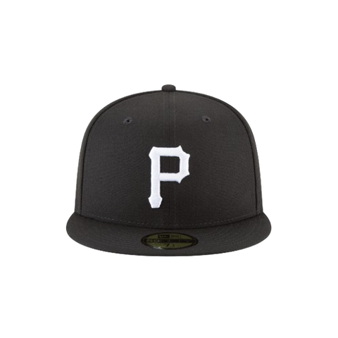 Pittsburgh Pirates New Era 59FIFTY Pro Fit Hat - Black & White