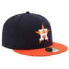 Houston Astros New Era 59FIFTY Pro Fit Hat - Navy & Orange