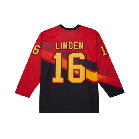 Trevor Linden Vancouver Canucks Red Mitchell & Ness 1995-96 Vintage Jersey - Red & Black