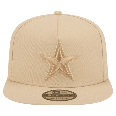 Dallas Cowboys New Era Colour Pack A-Frame 9FIFTY Snapback Hat - Khaki