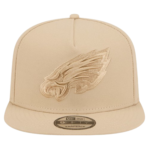 Philadelphia Eagles New Era Colour Pack A-Frame 9FIFTY Snapback Hat - Khaki
