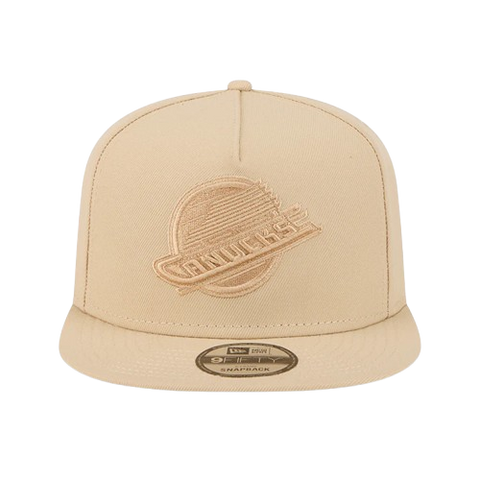 Vancouver Canucks New Era Colour Pack A-Frame 9FIFTY Snapback Hat - Khaki