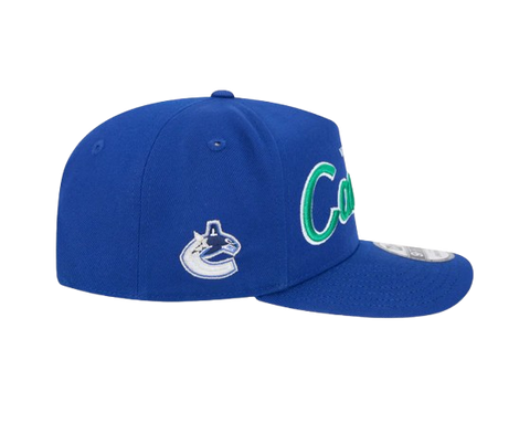 Vancouver Canucks New Era  A-Frame 9FIFTY Snapback Hat - Script Logo