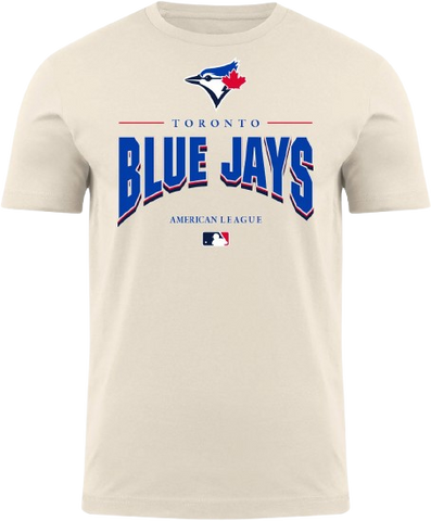 Toronto Blue Jays MLB Line Drive Bulletin T-Shirt - Cream