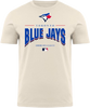 Toronto Blue Jays MLB Line Drive Bulletin T-Shirt - Cream