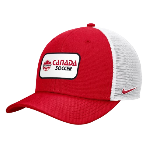 Nike Soccer Canada Rise Trucker Adjustable Hat - Red & White