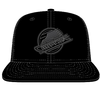 Vancouver Canucks New Era 59FIFTY Skate Logo Pro Fit Hat - Black on Black